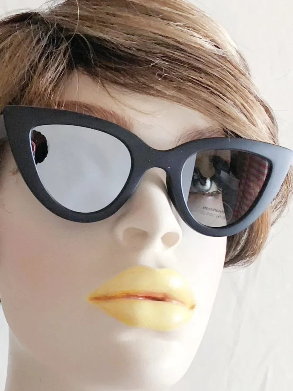 Matte Black Cat Eye Fashion Sunglasses